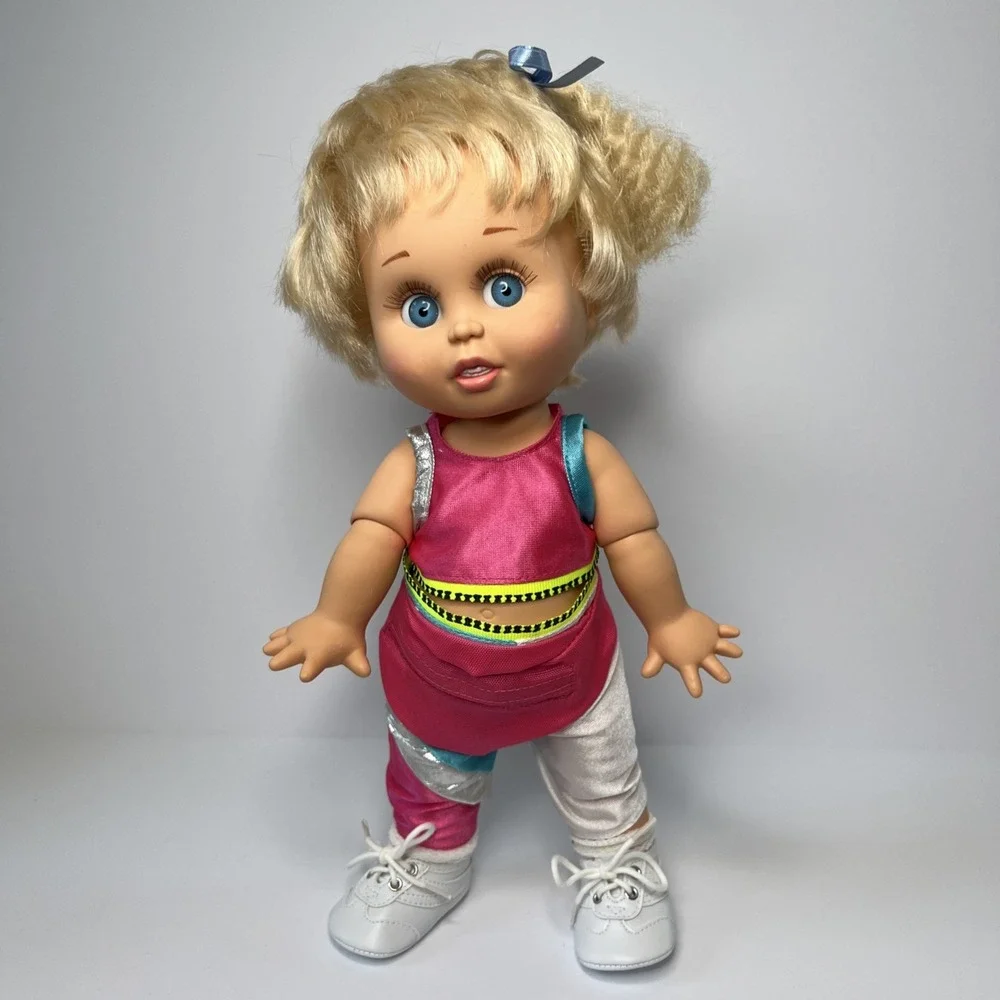 Vintage 1990 Galoob Baby Face So Innocent Cynthia #7 Doll Blue Eyes Outfit